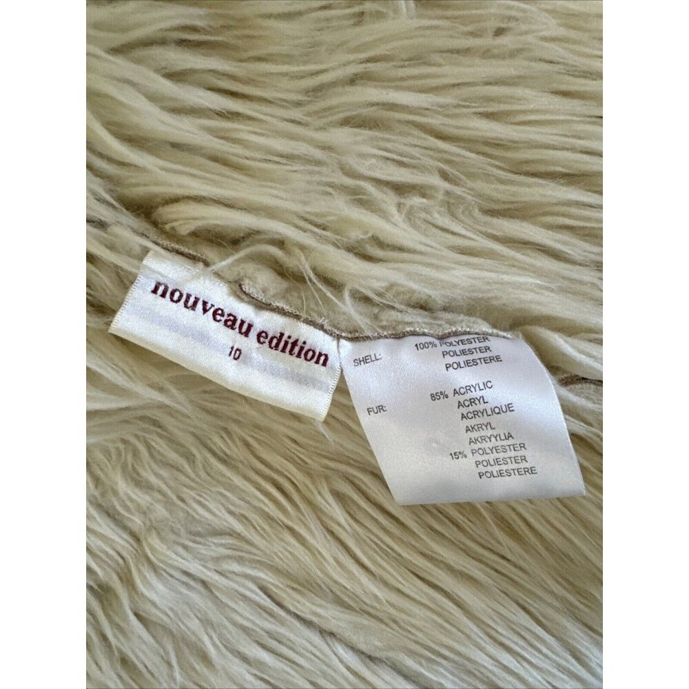 Antoni And Alison Nouveau Edition Size 10 Faux Fur Coat - Picture 9 of 12